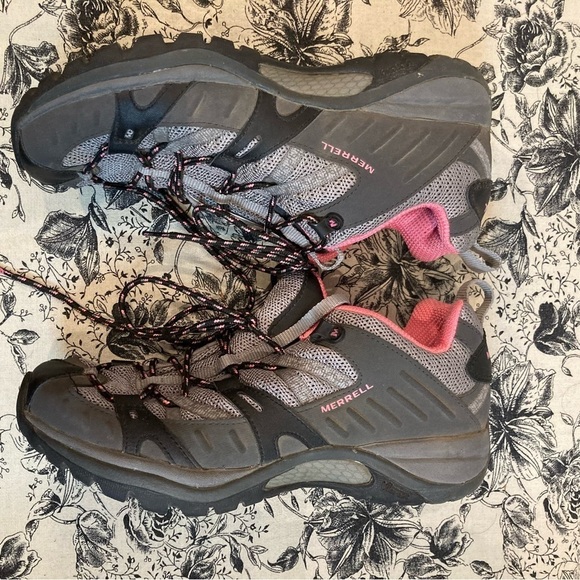 MERRELL Sz 8.5  Siren 2 Sport Hiking Trail Lace Up Vibram Soles Shoes - Picture 6 of 13